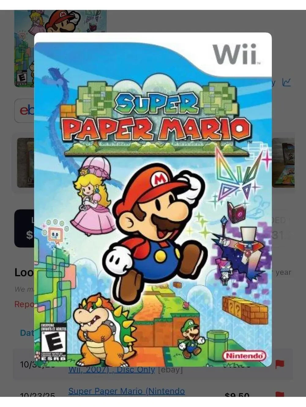 Super Paper Mario for Nintendo Wii